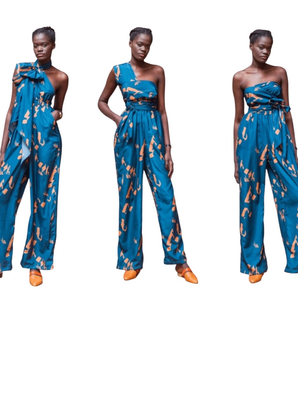 DIARRABLUE Umy Abstract Print Convertible Jumpsuit